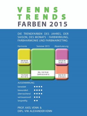 cover image of VENNS TRENDS FARBEN 2015
